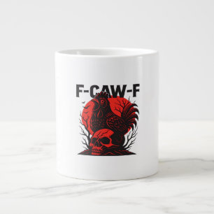 Krähe F-Caw-F Lustiger gothischer Humor Jumbo-Tasse