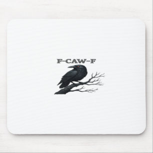 Krähe F-Caw-F Lustiger gothischer Mond Vogel Neuhe Mousepad