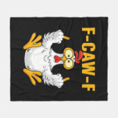 Krähe F-Caw-F Lustiger Humor Gothic Fleecedecke (Vorderseite (Horizontal))