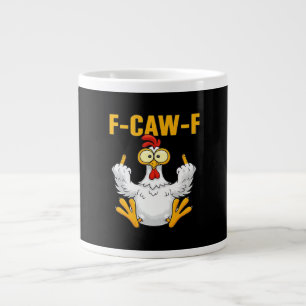 Krähe F-Caw-F Lustiger Humor Gothic Jumbo-Tasse
