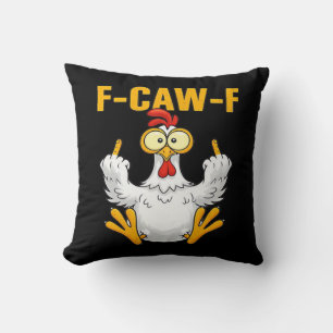 Krähe F-Caw-F Lustiger Humor Gothic Kissen