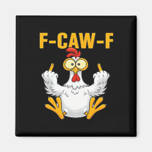 Krähe F-Caw-F Lustiger Humor Gothic Magnet