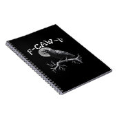 Krähe F-Caw-F Lustiger Vogel Cool Einzigartig Notizblock (Rechte Seite)