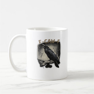 Krähe, F-Caw-F Lustiger Vogel im Vintage-Stil Kaffeetasse