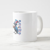 Krähe, F-Caw-F Lustiger Vogel Kreative Casual Jumbo-Tasse (Vorderseite Rechts)