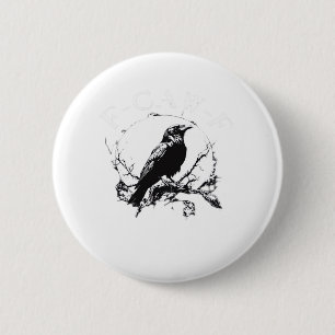Krähe, F-Caw-F Lustiger Vogel Lustig Trendig Button