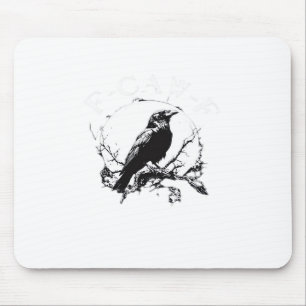Krähe, F-Caw-F Lustiger Vogel Lustig Trendig Mousepad
