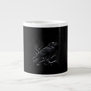 Krähe, F-Caw-F Lustiger Vogel Minimal Sauber Jumbo-Tasse