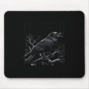 Krähe, F-Caw-F Lustiger Vogel Minimal Sauber Mousepad