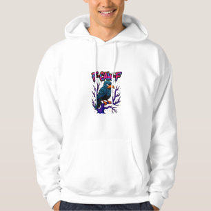 Krähe, F-Caw-F Lustiger Vogel Mond Gothic Erwachse Hoodie