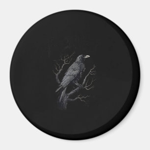 Krähe, F-Caw-F Lustiger Vogel Mond Gothic Erwachse Magnet