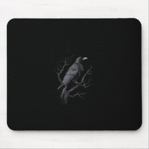 Krähe, F-Caw-F Lustiger Vogel Mond Gothic Erwachse Mousepad