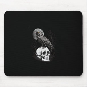 Krähe, F-Caw-F Lustiger Vogel Mond Gothic Erwachse Mousepad