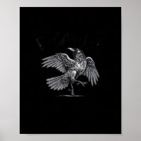 Krähe, F-Caw-F Lustiger Vogel Mond Gothic Erwachse