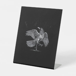 Krähe, F-Caw-F Lustiger Vogel Mond Gothic Erwachse Sockelschild