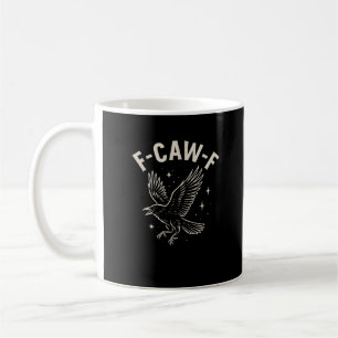 Krähe F-Caw-F Lustiger Vogel Mond Gothic Erwachsen Kaffeetasse
