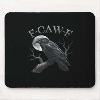 Krähe F-Caw-F Lustiger Vogel Mond Gothic Erwachsen Mousepad