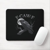 Krähe F-Caw-F Lustiger Vogel Mond Gothic Erwachsen Mousepad (Mit Mouse)