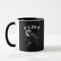 Krähe F-Caw-F Lustiger Vogel Mond Gothic Erwachsen