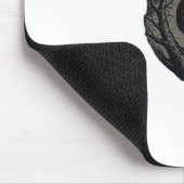Krähe, F-Caw-F Lustiger Vogel Mond Gothic Retro Gr Mousepad (Ecke)