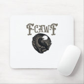 Krähe, F-Caw-F Lustiger Vogel Mond Gothic Retro Gr Mousepad (Mit Mouse)