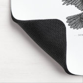 Krähe, F-Caw-F Lustiger Vogel Mousepad (Ecke)
