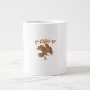 Krähe F-Caw-F Lustiger Vogel Rabe Meme Jumbo-Tasse