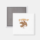 Krähe F-Caw-F Lustiger Vogel Rabe Meme Magnet (Vorderseite/Rückseite)