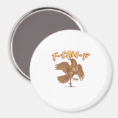 Krähe F-Caw-F Lustiger Vogel Rabe Meme Magnet (Vorderseite/Rückseite)