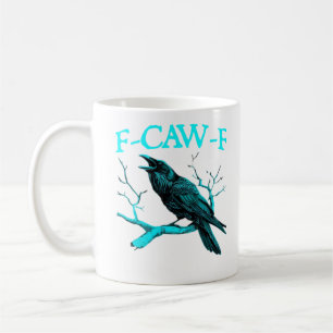 Krähe F-Caw-F Lustiger Vogel Retro-Design Kreative Kaffeetasse