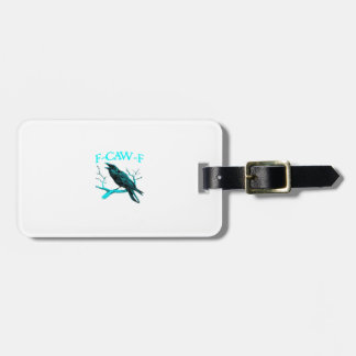 Krähe F-Caw-F Lustiger Vogel Retro Gepäckanhänger