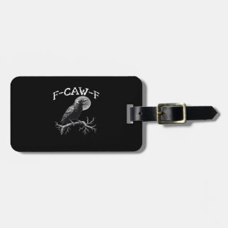 Krähe F-Caw-F Lustiger Vogel Retro Klassiker Gepäckanhänger