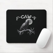 Krähe F-Caw-F Lustiger Vogel Retro Klassiker Mousepad (Mit Mouse)