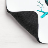 Krähe F-Caw-F Lustiger Vogel Retro Mousepad (Ecke)