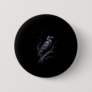Krähe F-Caw-F Lustiger Vogel Sagt Humor Meme Button