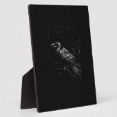 Krähe, F-Caw-F Vogel Retro Klassiker Fotoplatte (Seite)