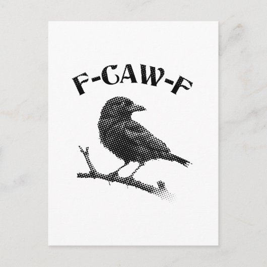Krähe F-KRA-F Postkarte (Vorderseite)
