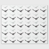 Krähe Geschenkpapier (Flach)