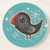 Krähe Getränkeuntersetzer (Vorne)