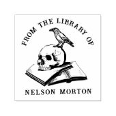 Krähe | Gotischer Schädel aus der Bibliothek Permastempel (Design)