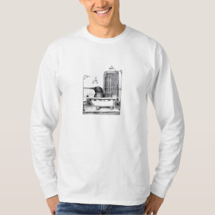 Krähe in einer antiken Badewanne T-Shirt