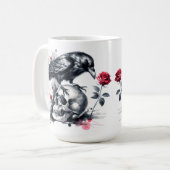 Krähe Kaffeetasse (Vorderseite Links)