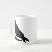 Krähe Kaffeetasse (Vorderseite Links)
