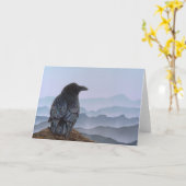 Krähe Karte (Gelbe Blume)