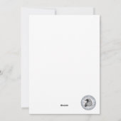 Krähe & Katze Herbst Halloween Karte Grußkarte (Rückseite)