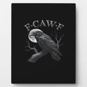 Krähe Lustiger F-Caw-F Mond Fotoplatte