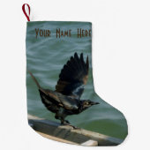 Krähe personalisiert kleiner weihnachtsstrumpf (Vorderseite)