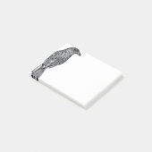Krähe Post-it Klebezettel (angewinkelt)