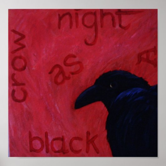 Krähe Poster (Vorne)