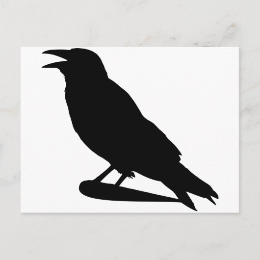Krähe Postkarte (Vorderseite)